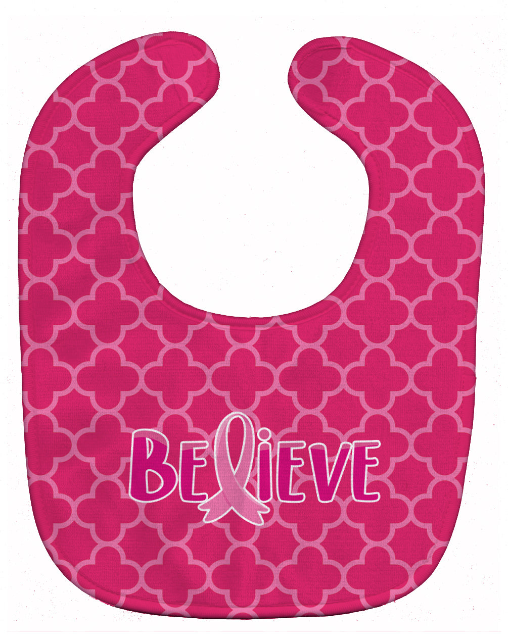 Breast Cancer Awareness Ribbon Believe Baby Bib BB6980BIB - the-store.com
