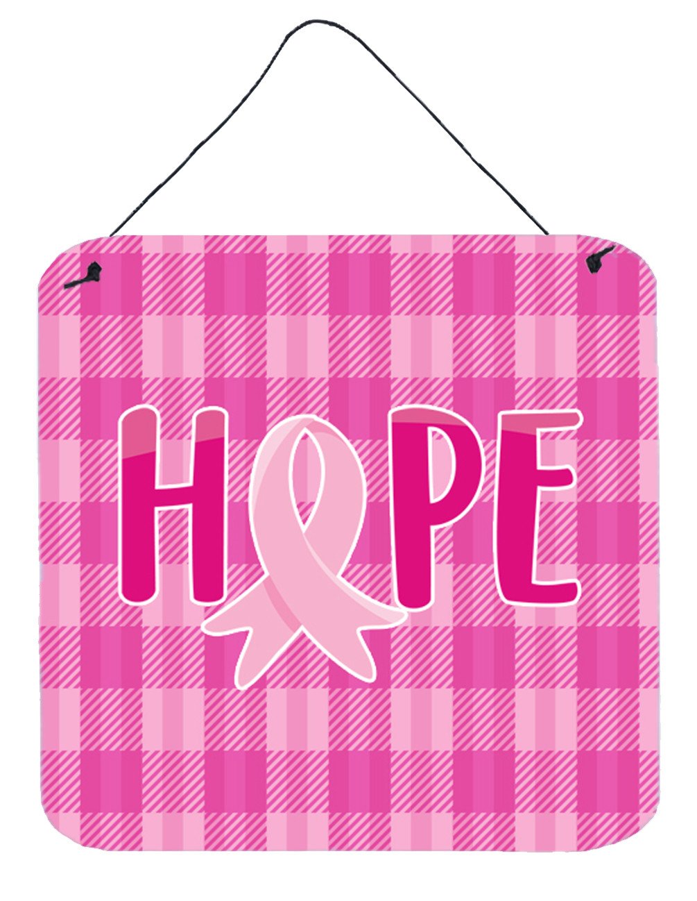 Breast Cancer Awareness Ribbon Hope Wall or Door Hanging Prints BB6981DS66 by Caroline&#39;s Treasures