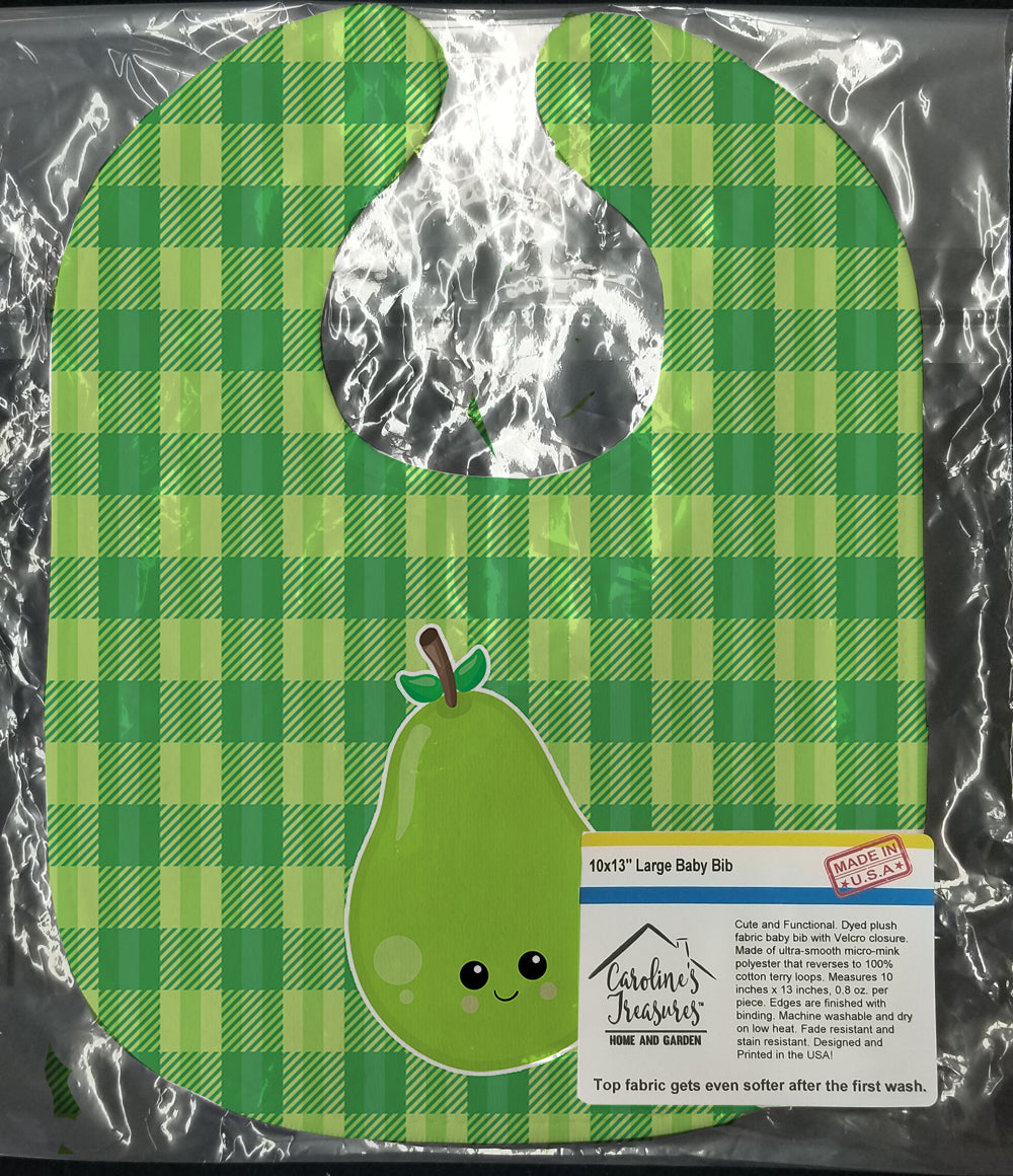 Caroline's Treasures Pear Face Baby Bib BB6986BIB