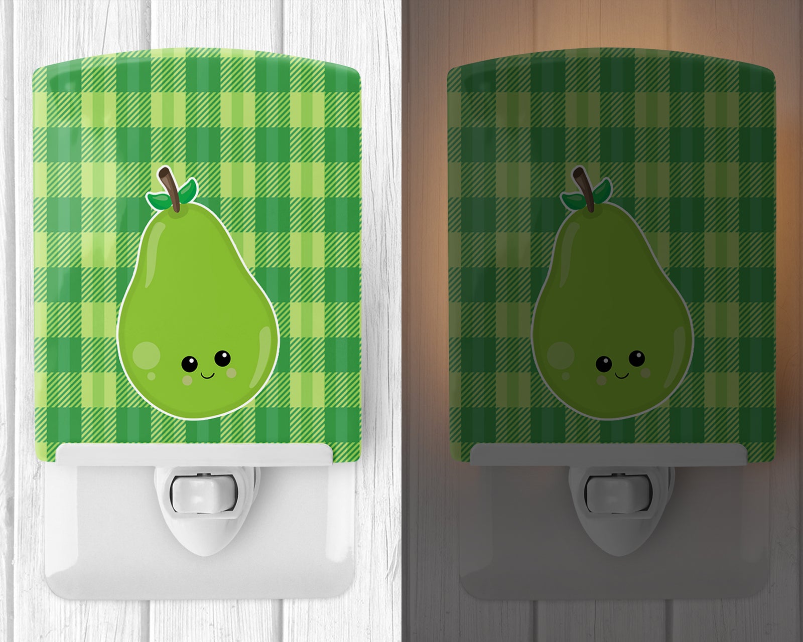 Caroline's Treasures Pear Face Ceramic Night Light BB6986CNL