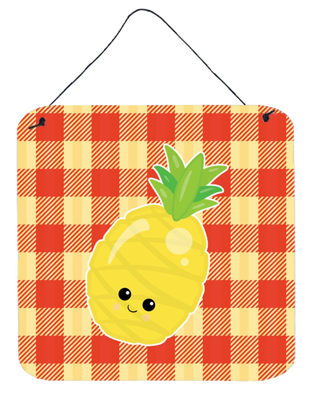 Pineapple Face Wall or Door Hanging Prints BB6992DS66 by Caroline&#39;s Treasures