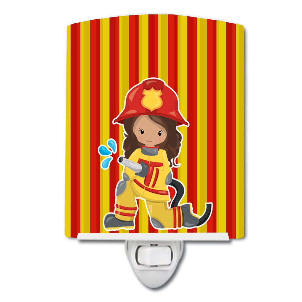Fireman Girl Ceramic Night Light BB7001CNL - the-store.com