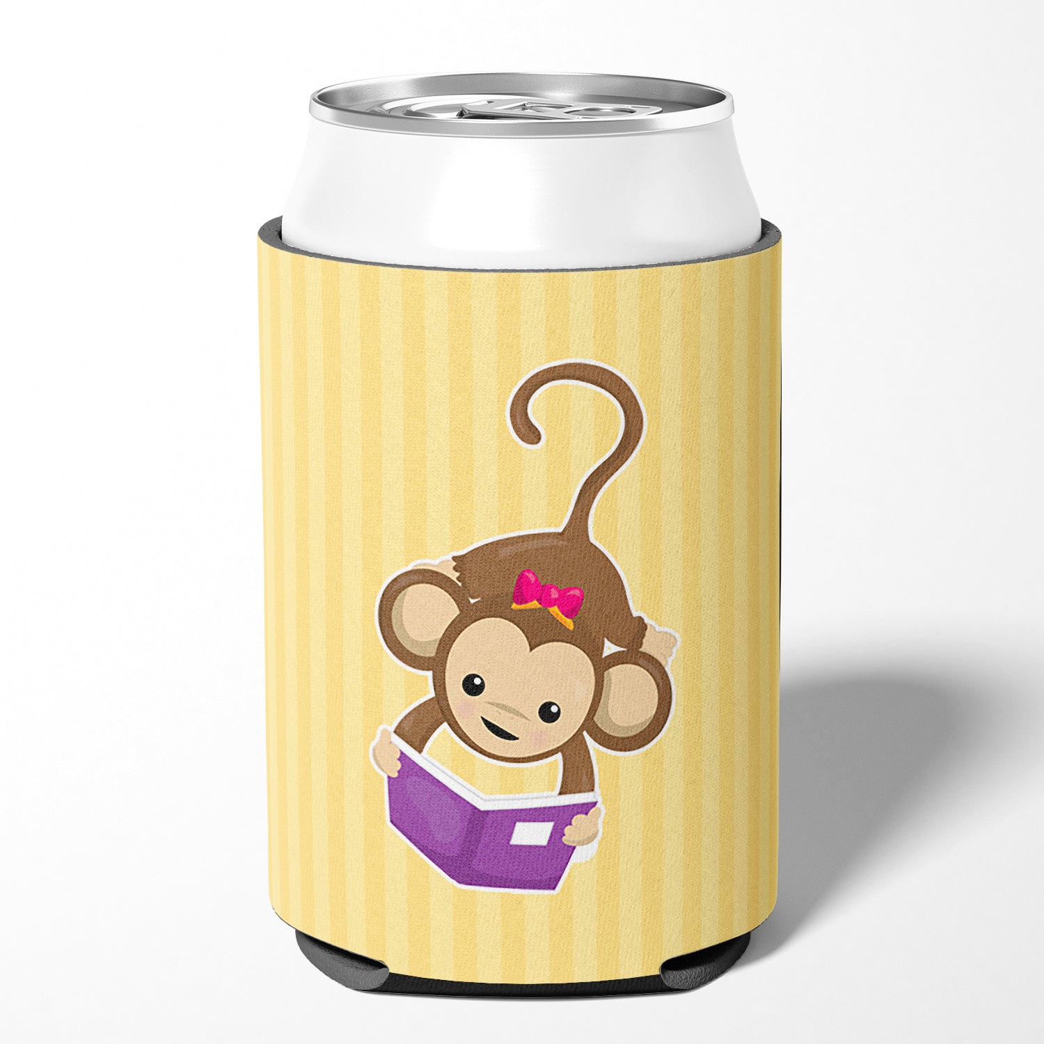 Monkey Reading Can or Bottle Hugger BB7015CC  the-store.com.