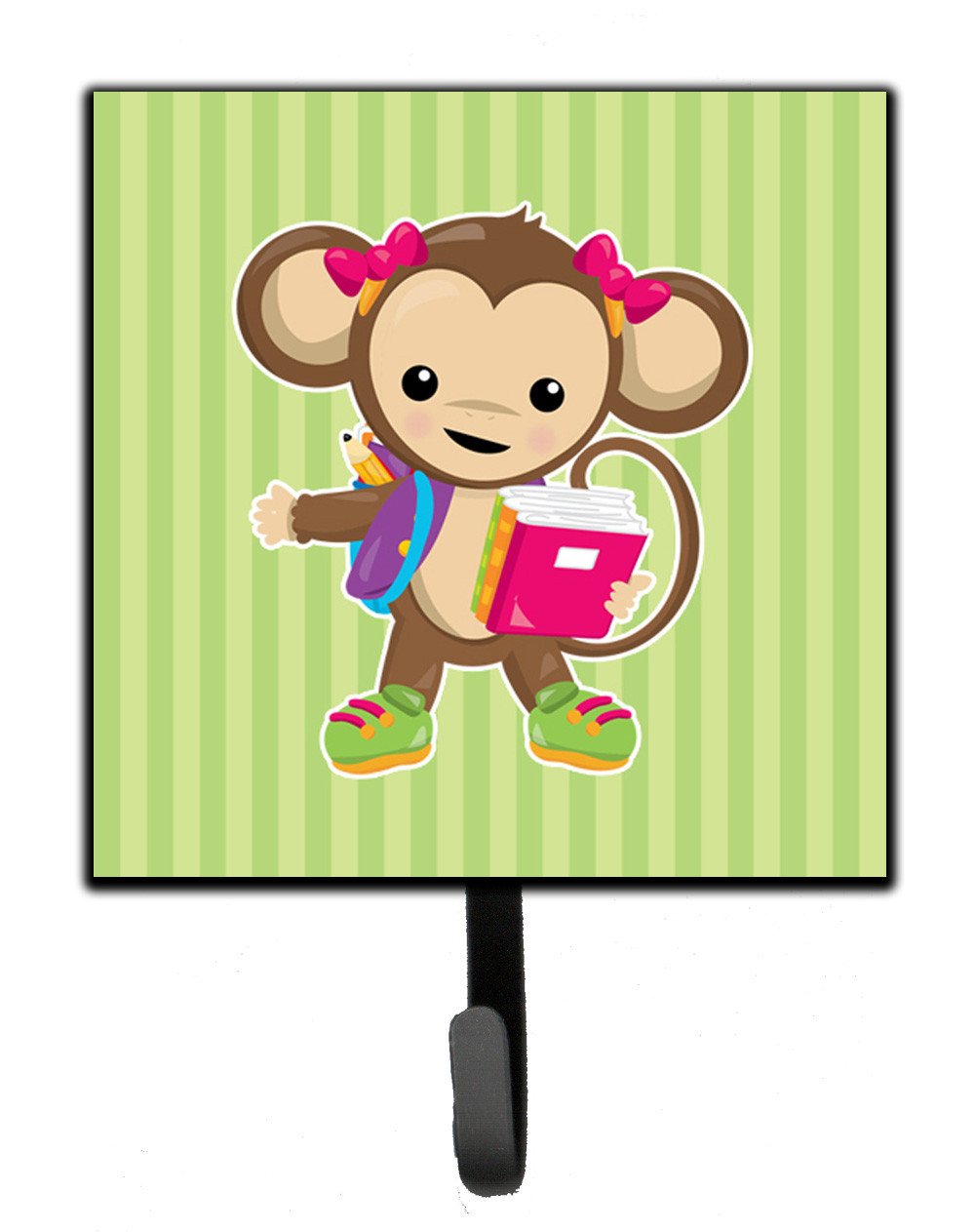 Monkey Going to School Leash or Key Holder BB7016SH4 by Caroline&#39;s Treasures