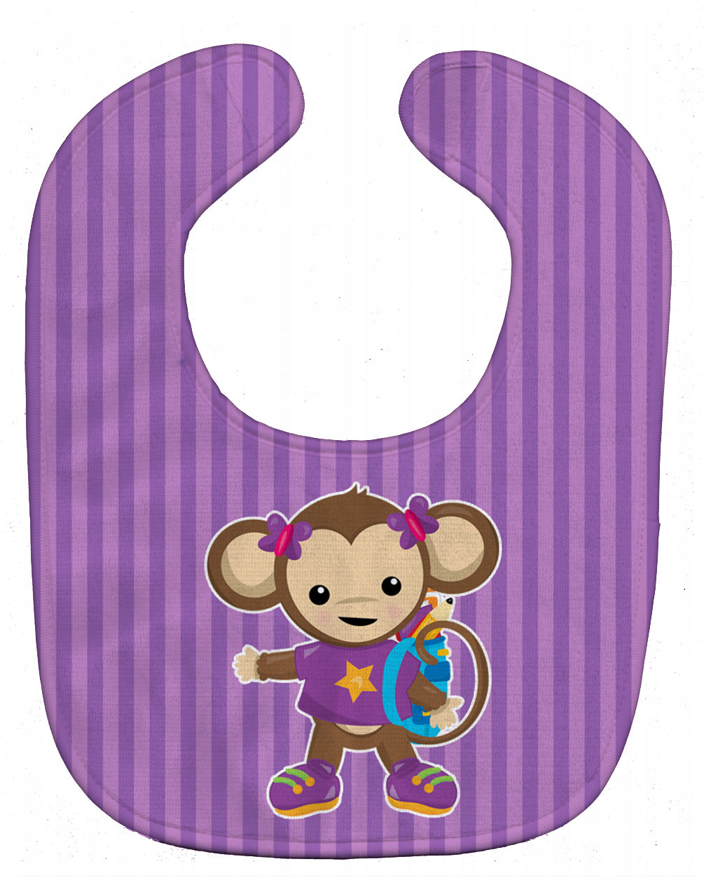 Monkey with Backpack Baby Bib BB7017BIB - the-store.com