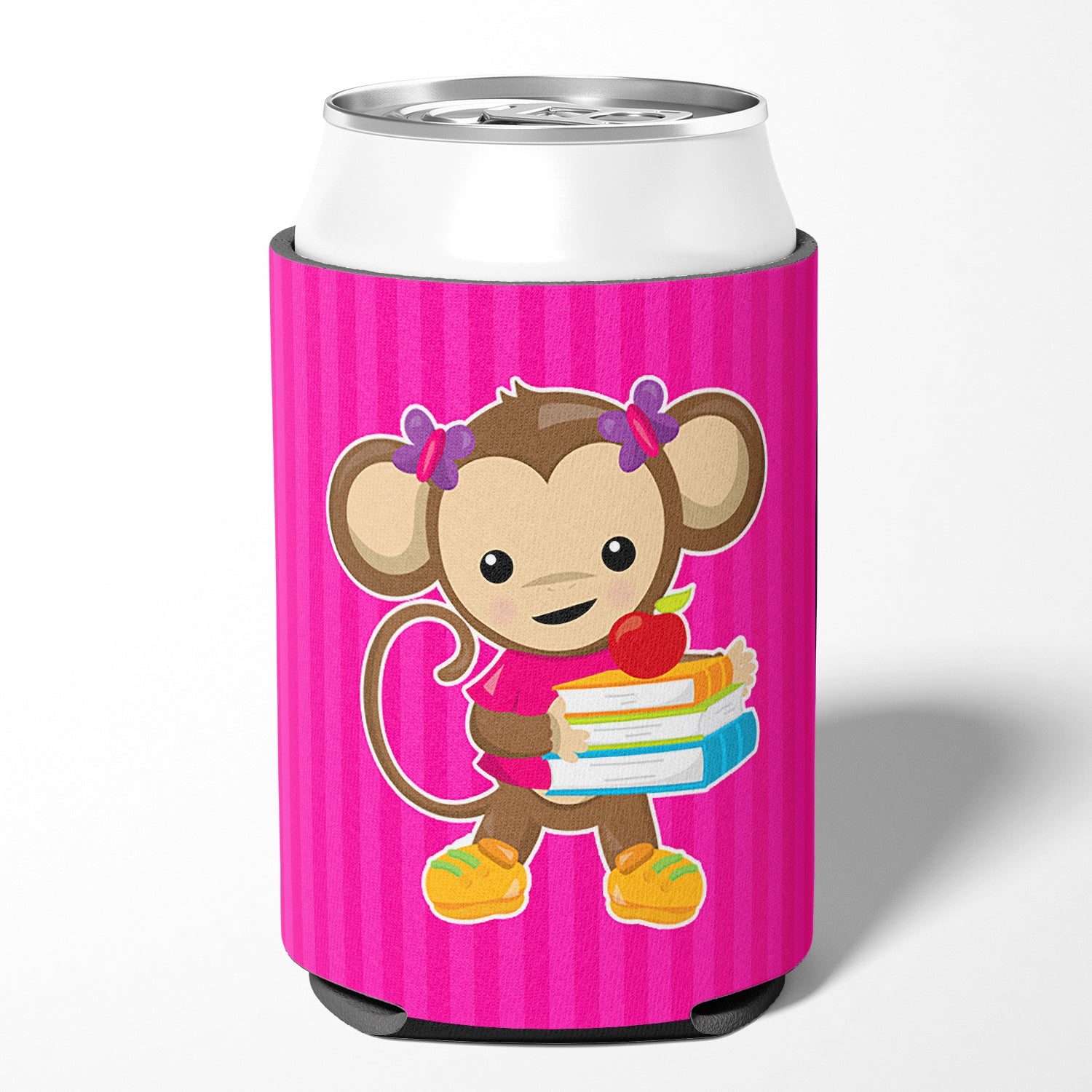 Monkey and School books Can or Bottle Hugger BB7018CC  the-store.com.