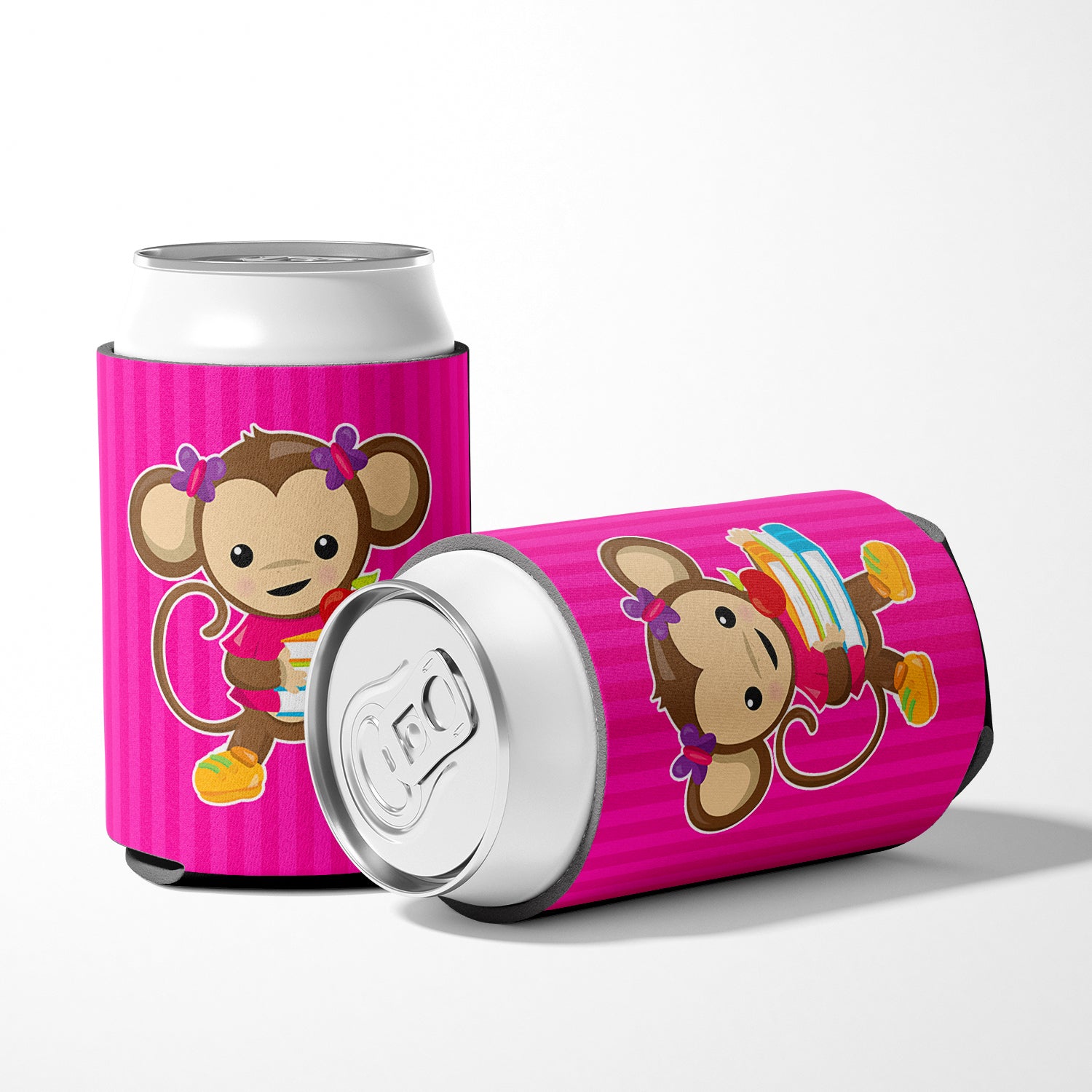 Monkey and School books Can or Bottle Hugger BB7018CC