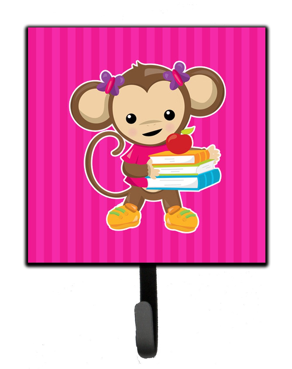 Monkey and School books Leash or Key Holder BB7018SH4 by Caroline&#39;s Treasures