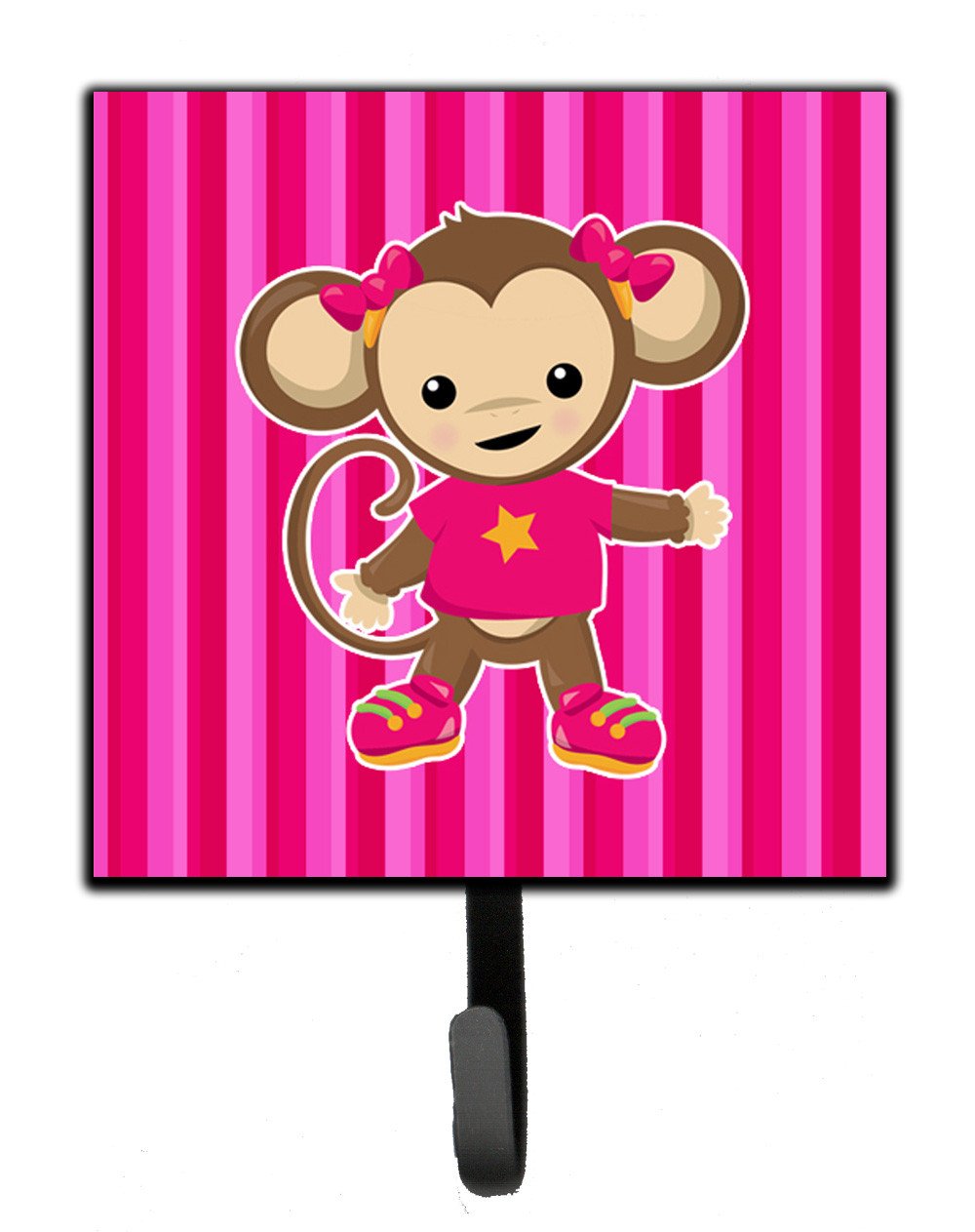Monkey on Pink Stripes Leash or Key Holder BB7020SH4 by Caroline&#39;s Treasures