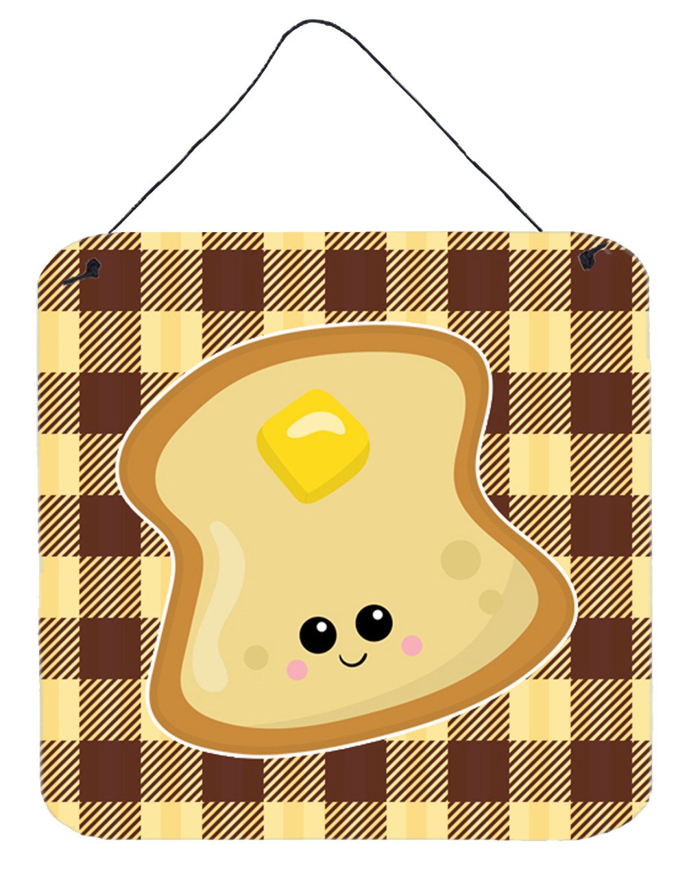 Buttered Toast Face Wall or Door Hanging Prints BB7041DS66 by Caroline&#39;s Treasures