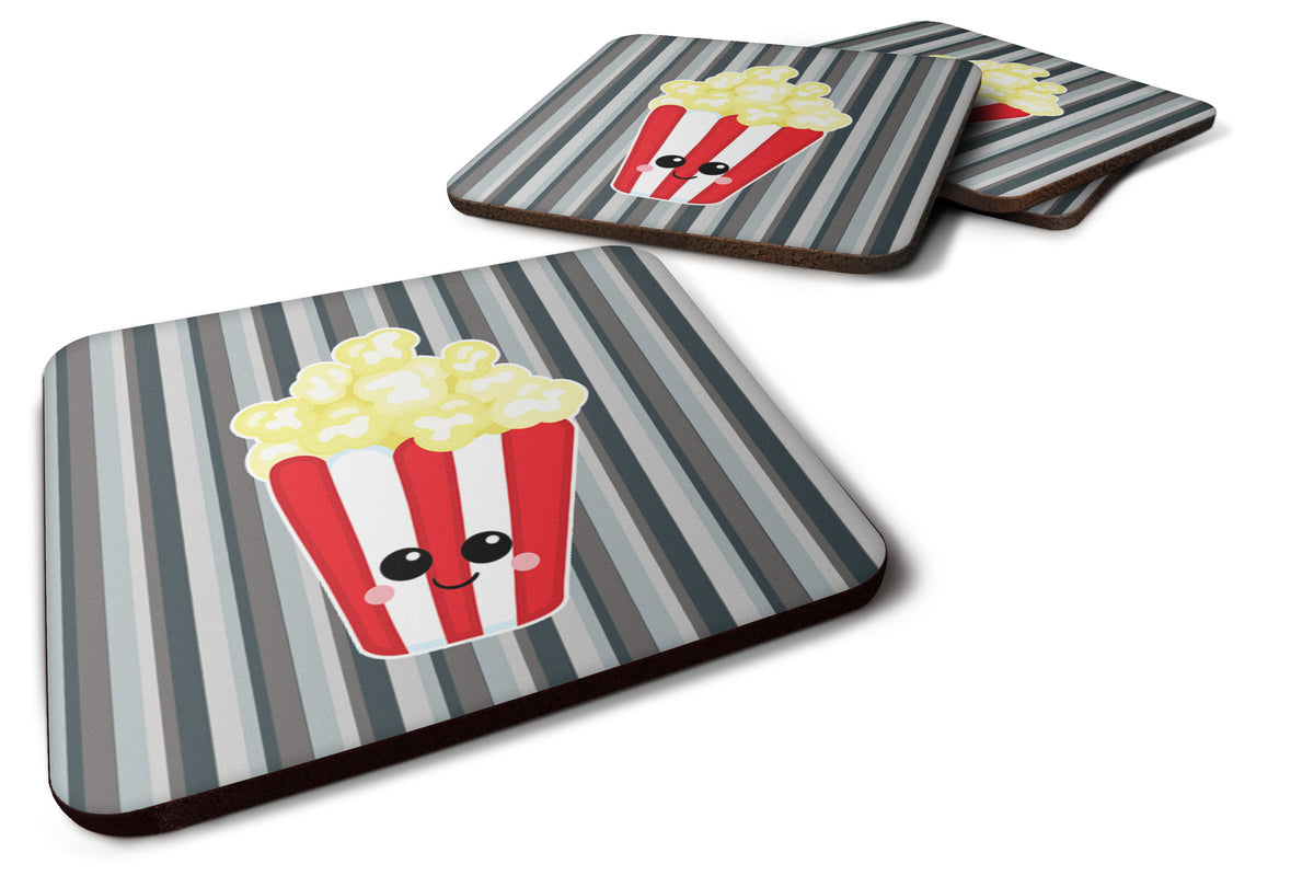 Popcorn Face Foam Coaster Set of 4 BB7053FC - the-store.com