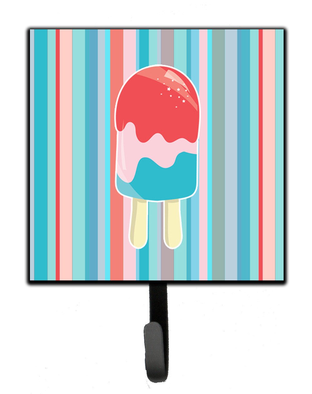 Ice Pop Popsicle Red Pink Blue Leash or Key Holder BB7062SH4 by Caroline&#39;s Treasures