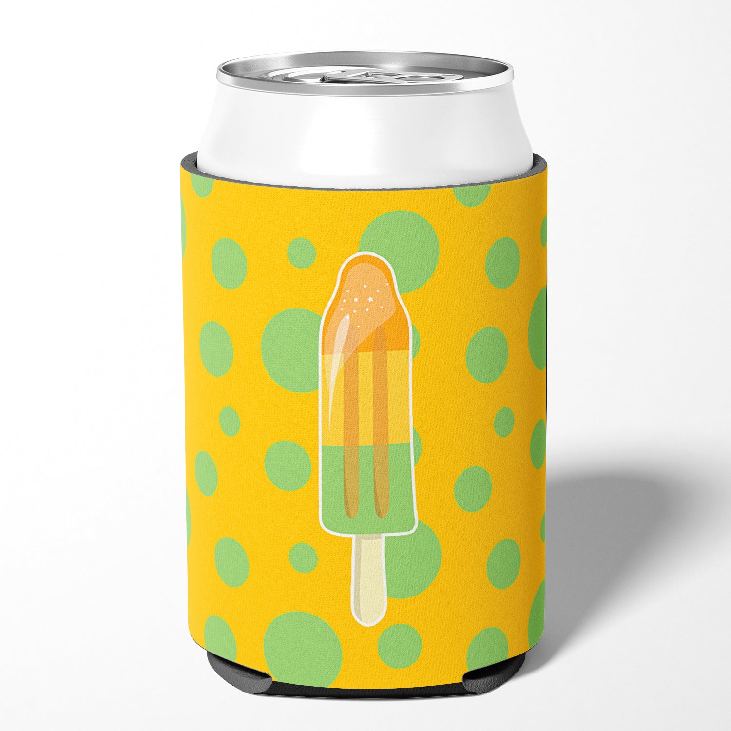 Ice Pop Popsicle Orange Vert Canette ou porte-bouteille BB7064CC