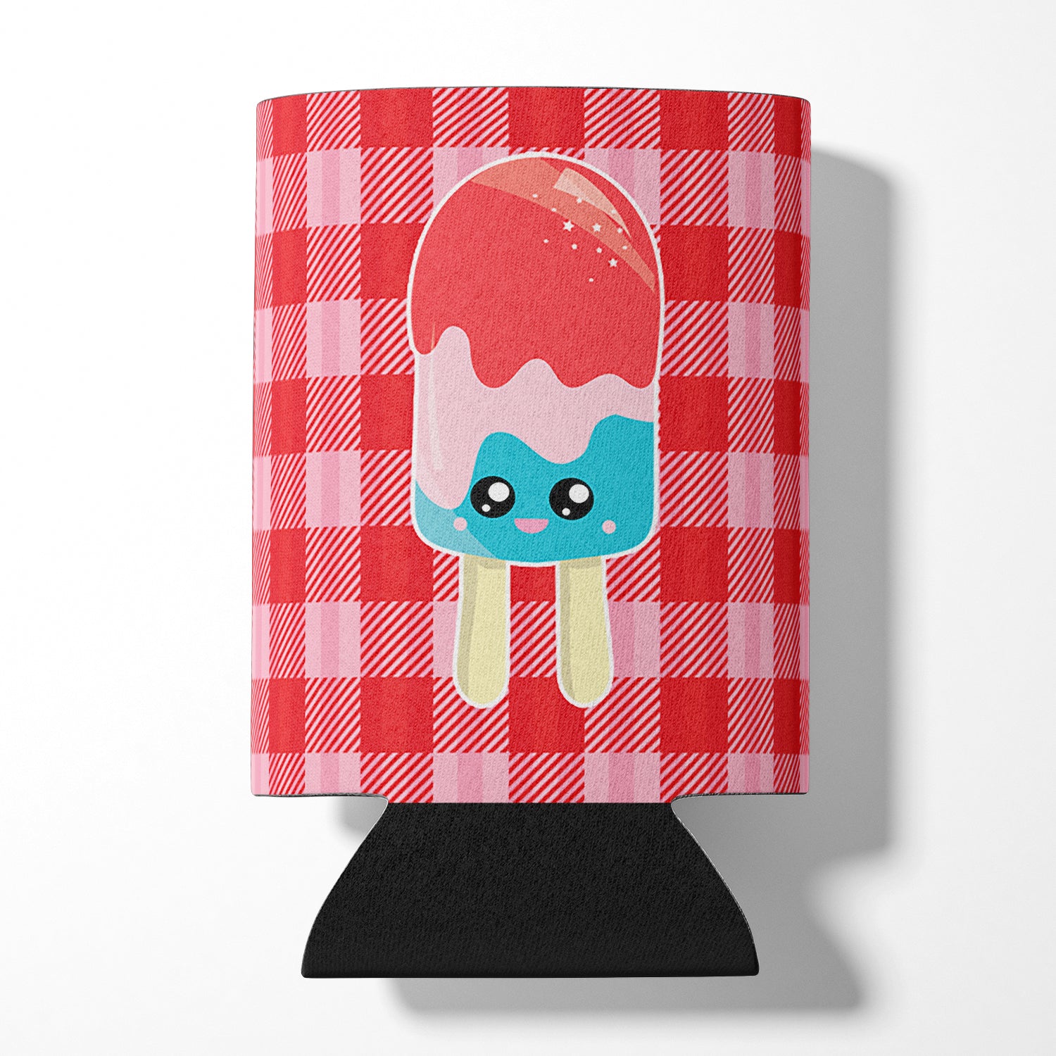 Ice Pop Popsicle Face Gingham Can or Bottle Hugger BB7067CC  the-store.com.