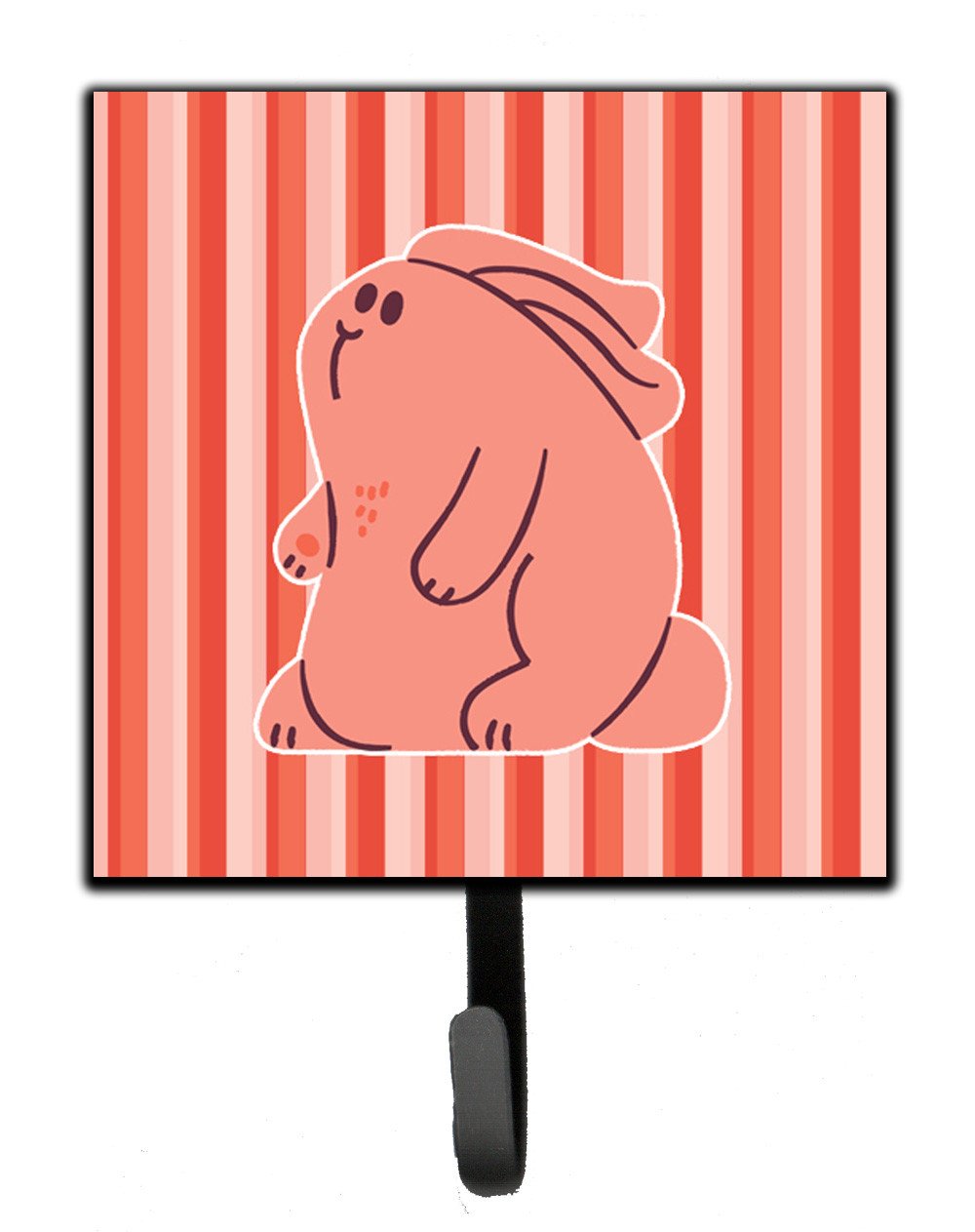 Rabbit on Pink Stripes Leash or Key Holder BB7080SH4 by Caroline&#39;s Treasures