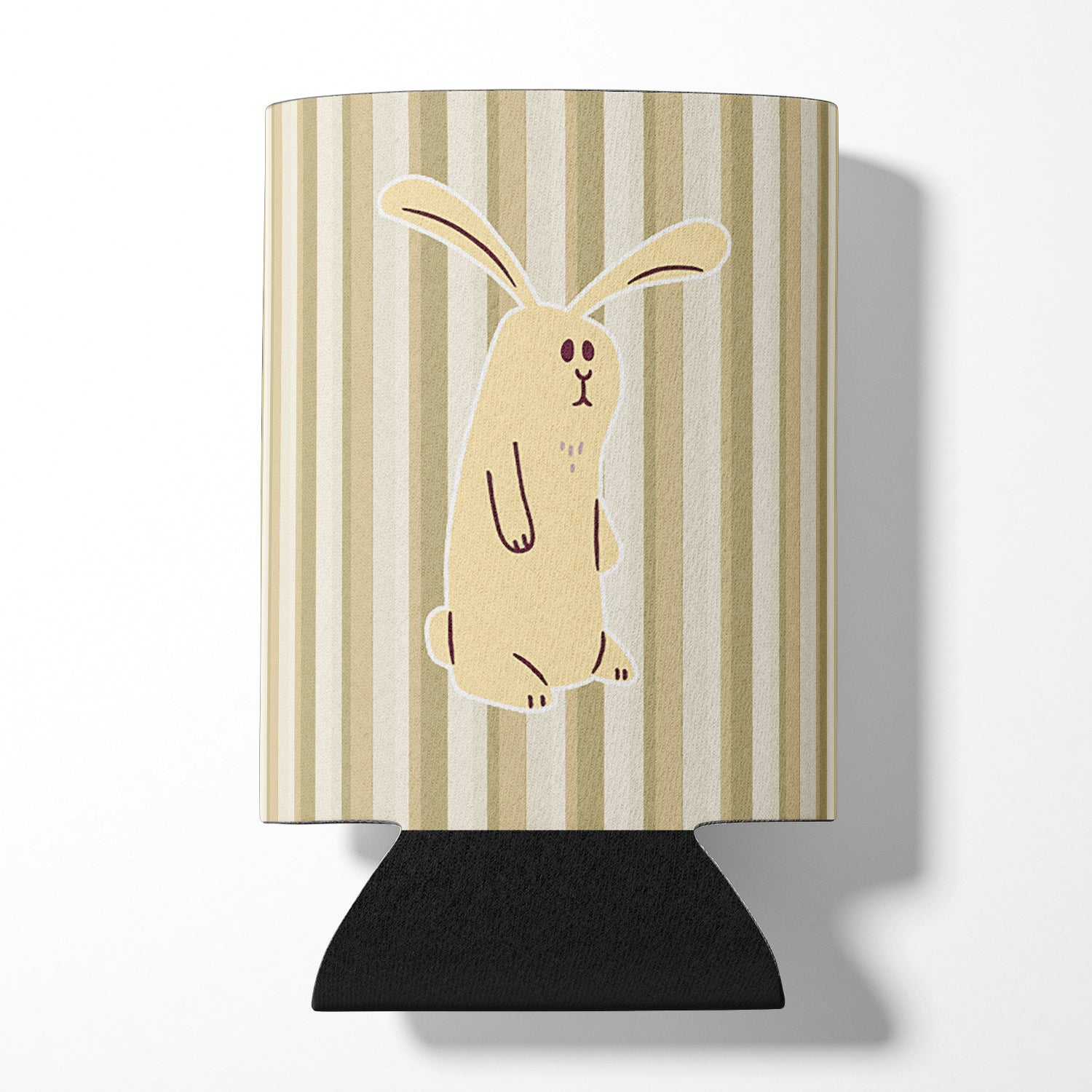 Rabbit on Stripes Can or Bottle Hugger BB7082CC  the-store.com.