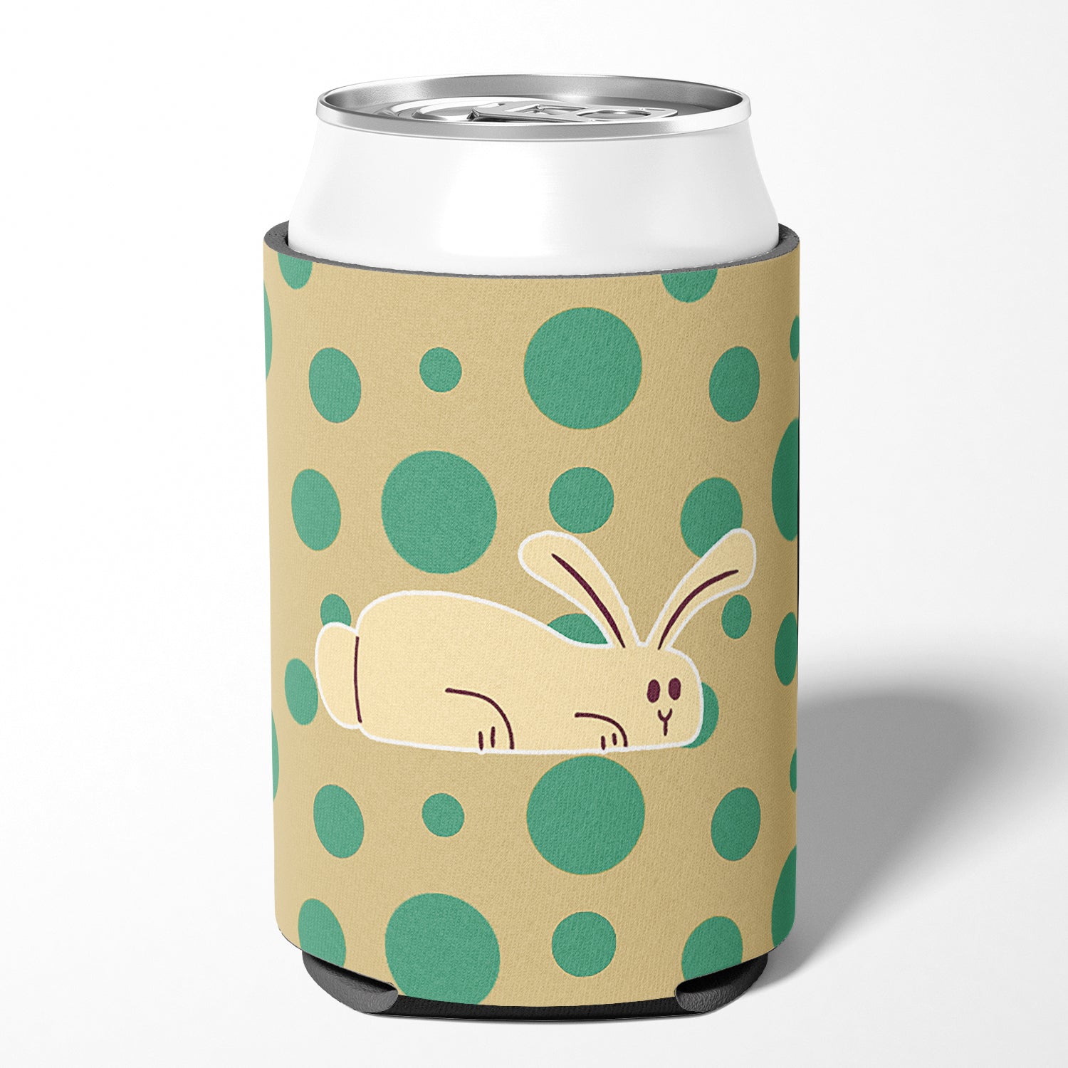 Rabbit on Polkadots Can or Bottle Hugger BB7083CC