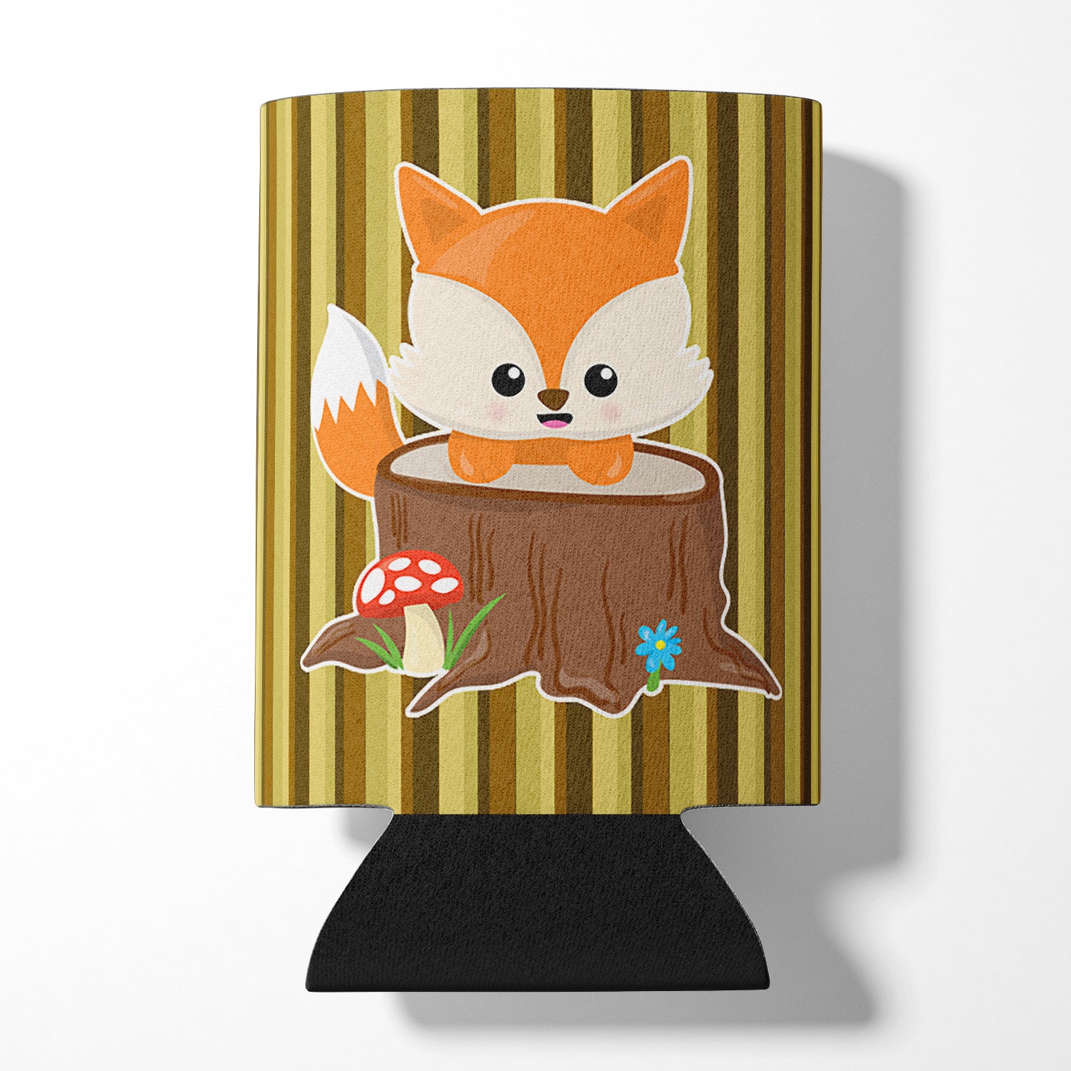 Baby Fox Tree Stripes Can or Bottle Hugger BB7088CC  the-store.com.