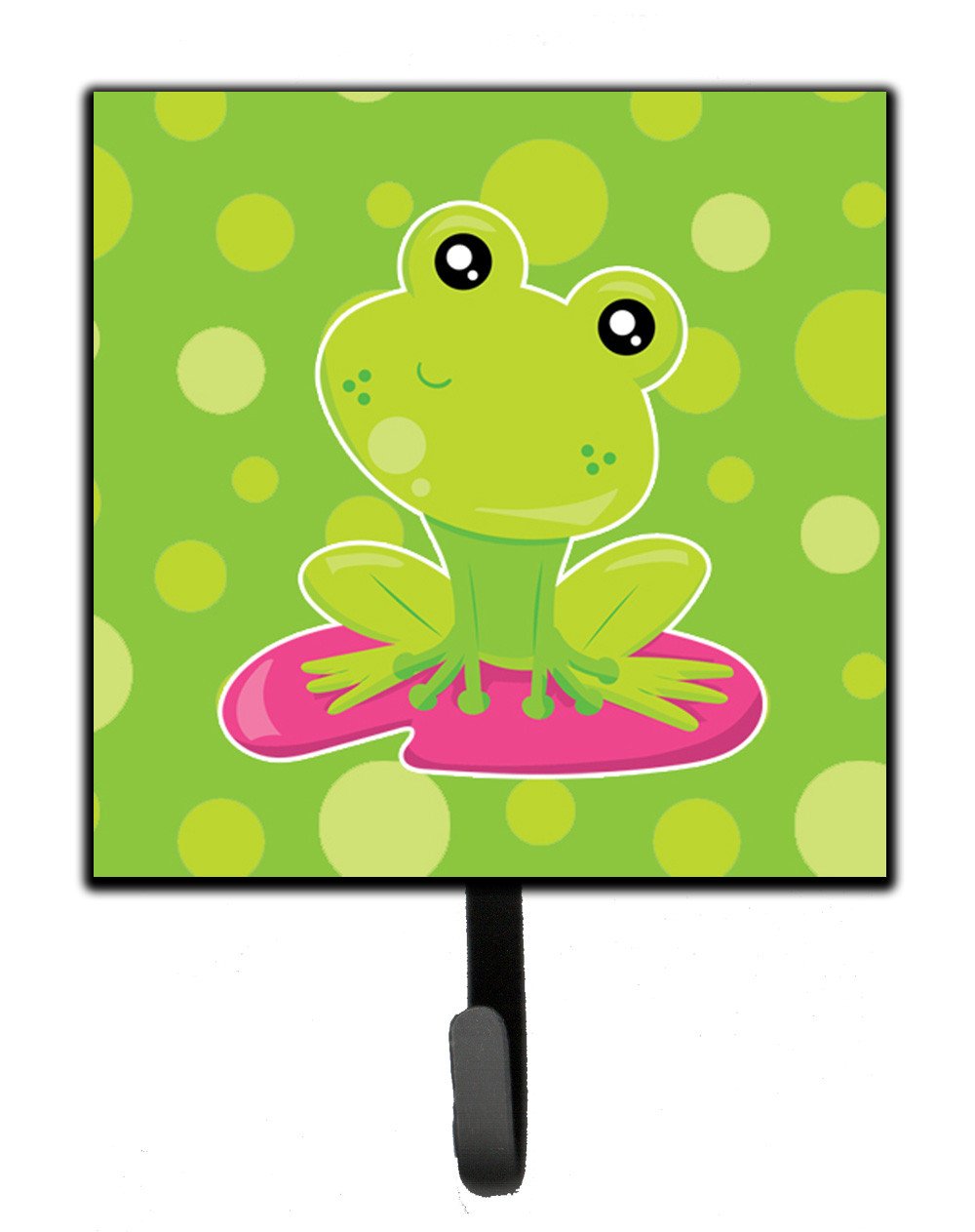 Frog on Lily Pad Green Polkadots Leash or Key Holder BB7098SH4 by Caroline&#39;s Treasures