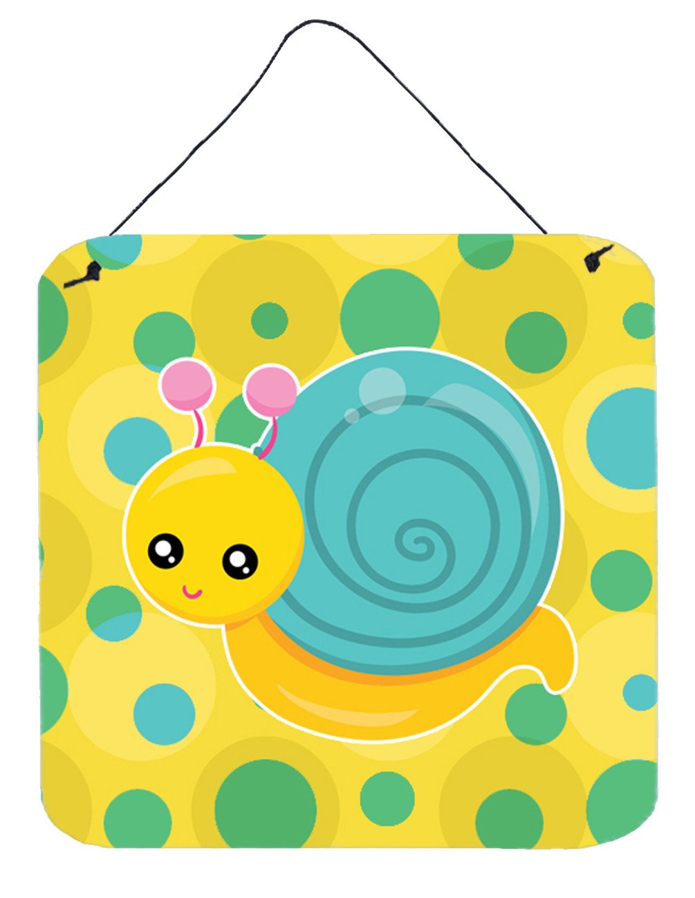 Snail on Polkadots Wall or Door Hanging Prints BB7104DS66 by Caroline&#39;s Treasures