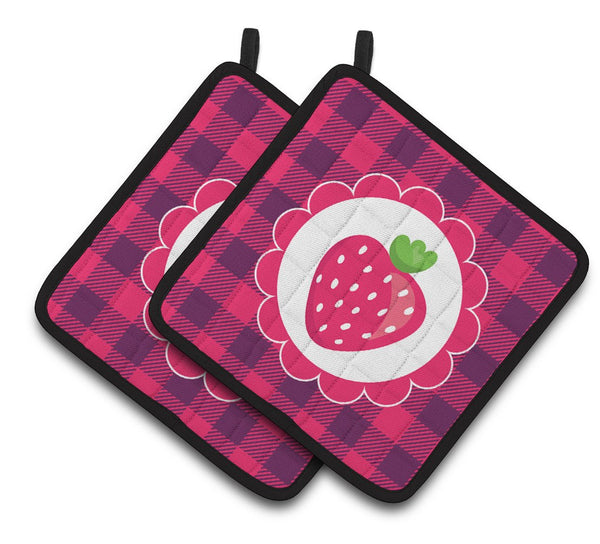 Stawberry Pair of Pot Holders BB7105PTHD by Caroline's Treasures
