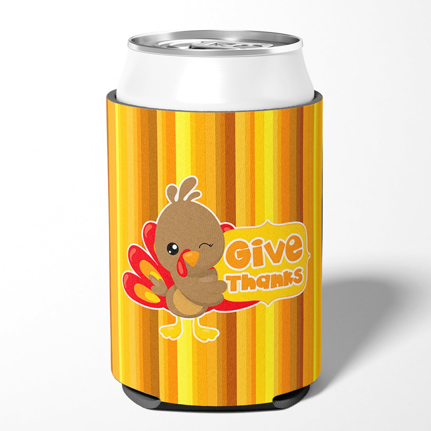Thanksgiving Turkey Give Thanks Can or Bottle Hugger BB7115CC  the-store.com.