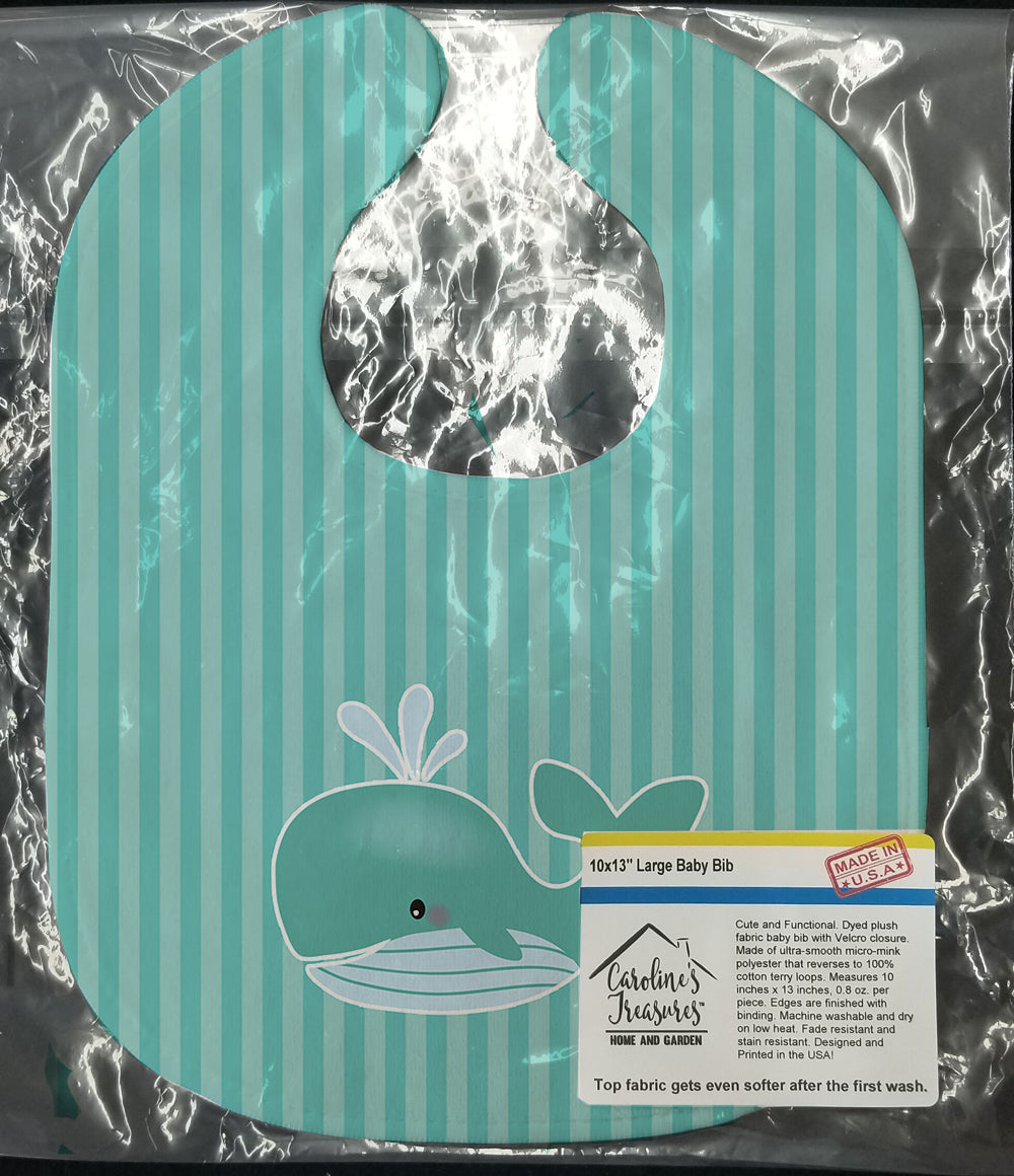 Caroline's Treasures Whale Baby Bib BB7125BIB