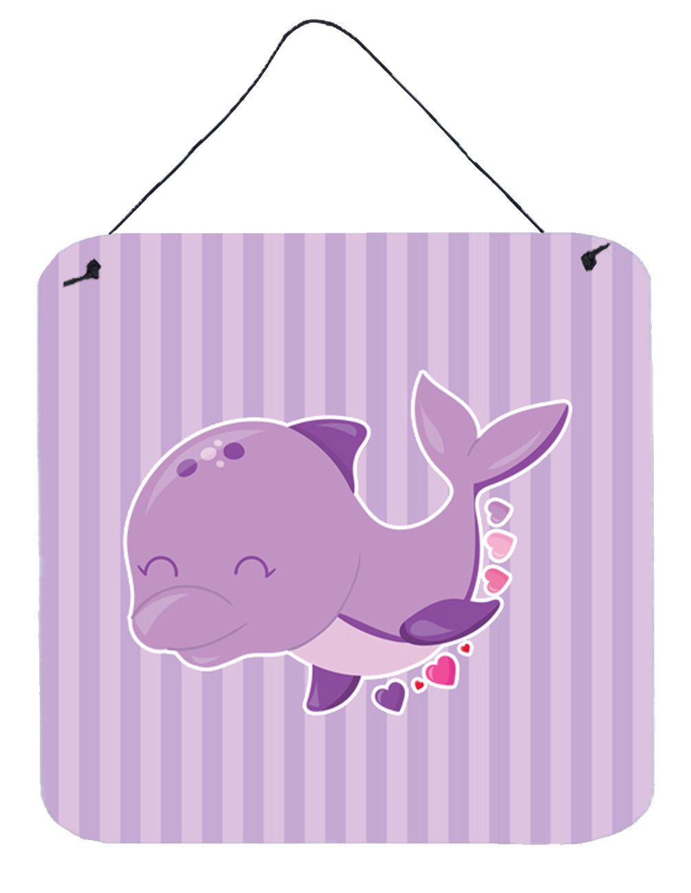 Purple Dolphin Wall or Door Hanging Prints BB7132DS66 by Caroline&#39;s Treasures
