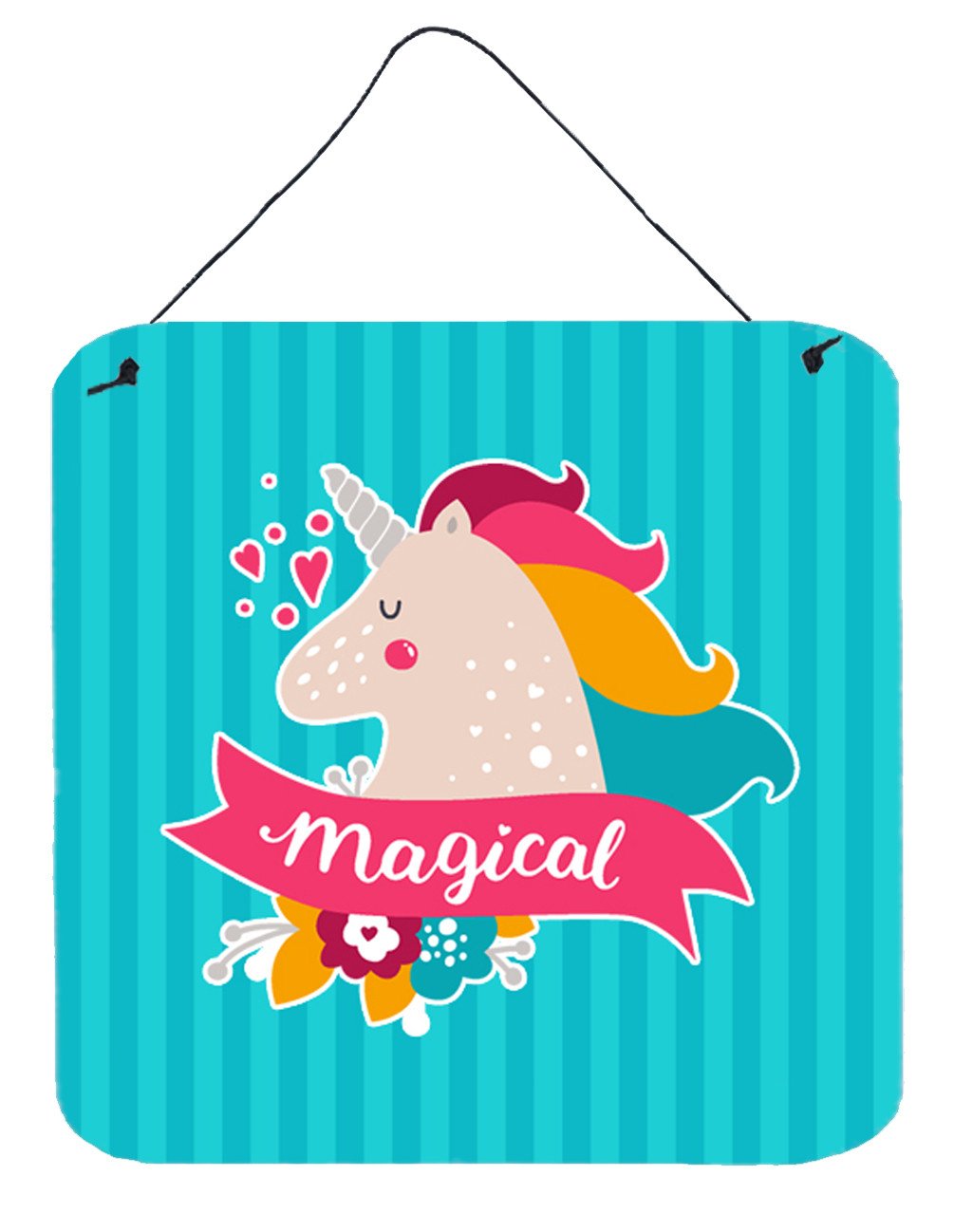 Unicorn Magical Wall or Door Hanging Prints BB7141DS66 by Caroline's Treasures