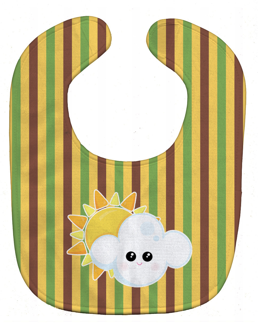 Weather Partly Cloudy Face Baby Bib BB7152BIB - the-store.com