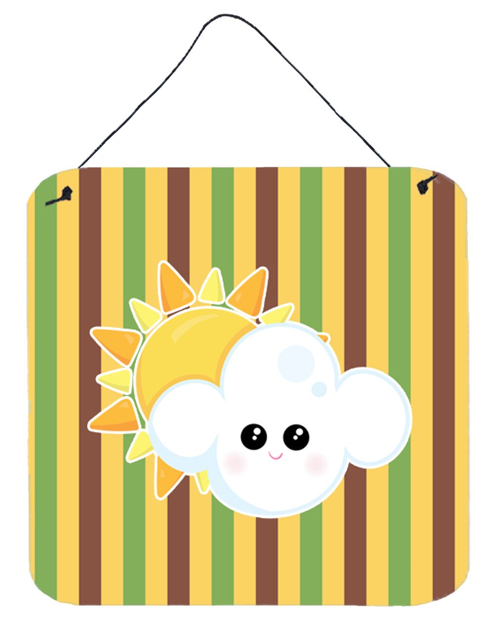 Weather Partly Cloudy Face Wall or Door Hanging Prints BB7152DS66 by Caroline&#39;s Treasures