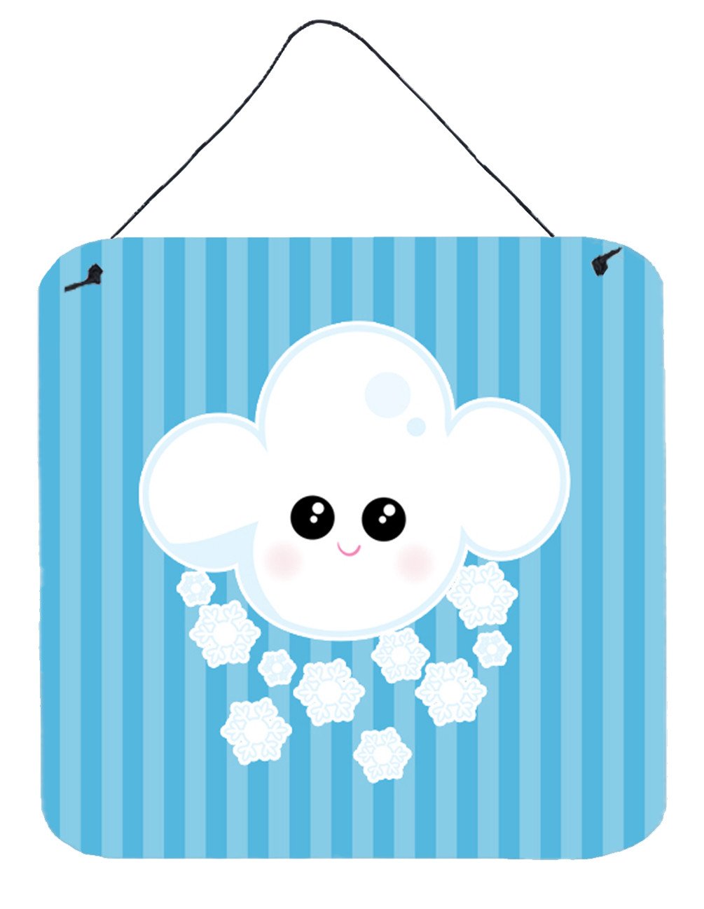 Weather Snowing Face Wall or Door Hanging Prints BB7158DS66 by Caroline&#39;s Treasures