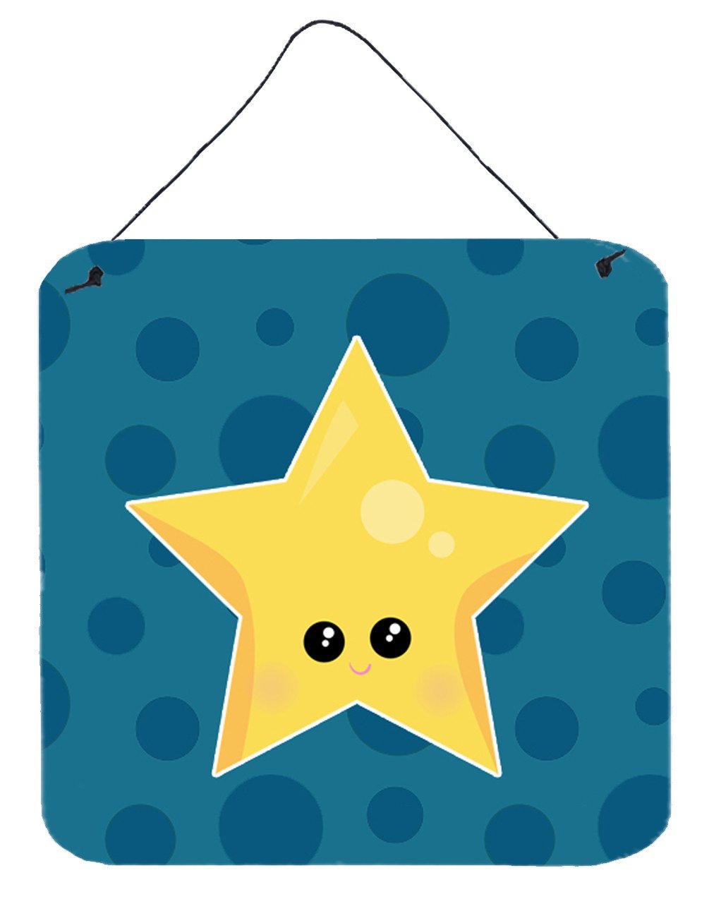 Weather Night Star Face Wall or Door Hanging Prints BB7159DS66 by Caroline's Treasures