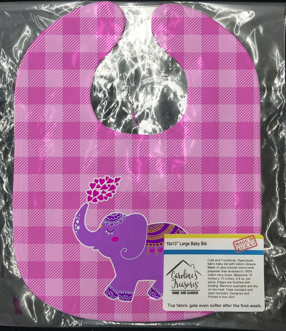 Purple Elephant Baby Bib BB7161BIB - the-store.com