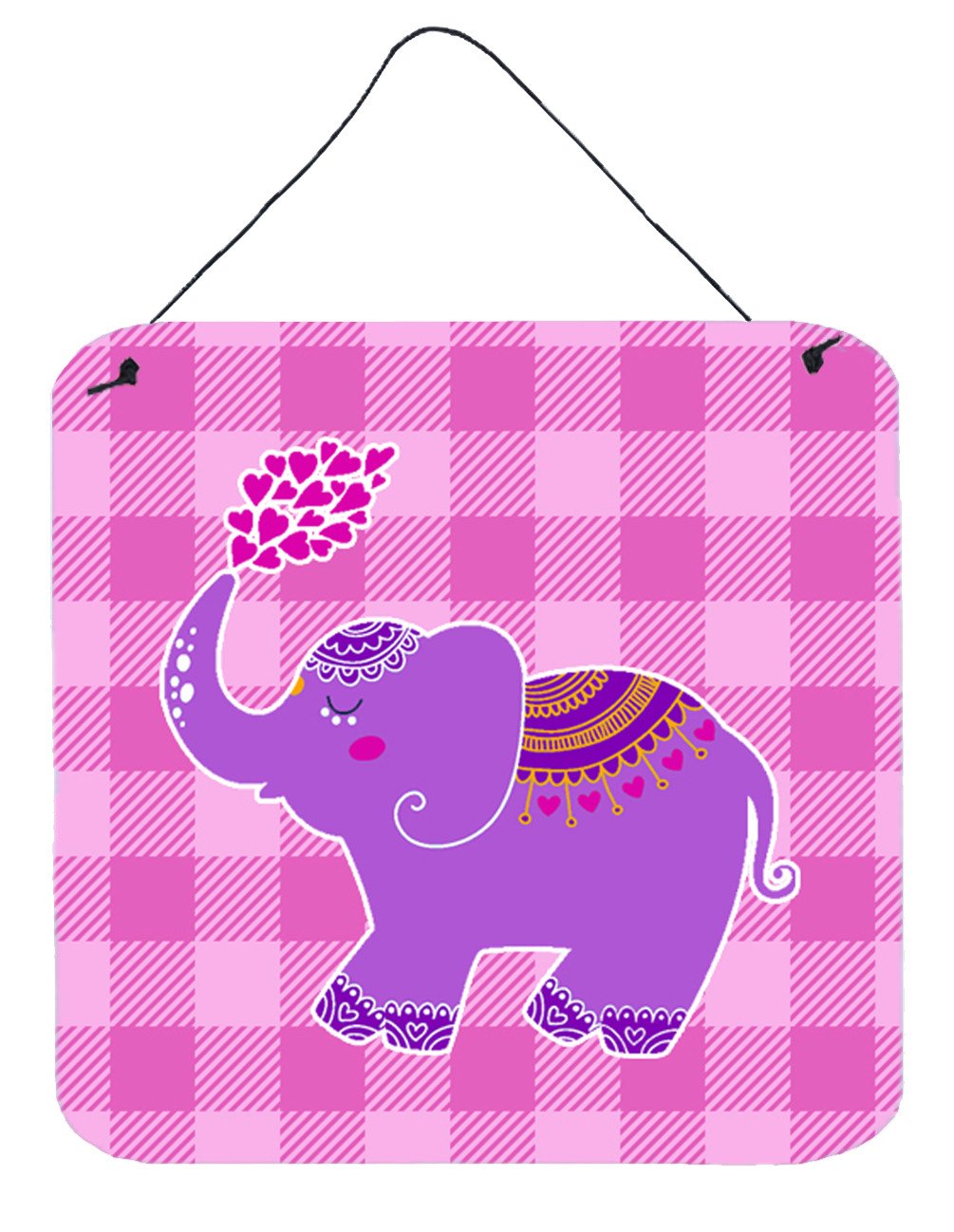 Purple Elephant Wall or Door Hanging Prints BB7161DS66 by Caroline&#39;s Treasures