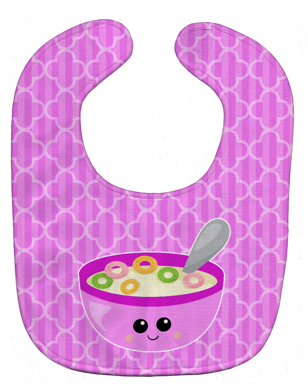 Pink Bowl of Cereal Baby Bib BB7163BIB - the-store.com