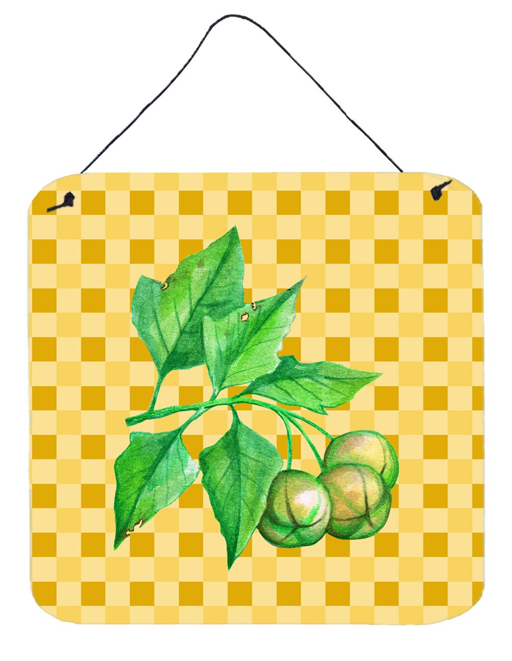 Candlenut on Basketweave Wall or Door Hanging Prints BB7188DS66 by Caroline&#39;s Treasures