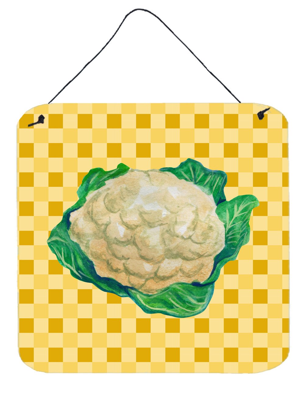 Cauliflower on Basketweave Wall or Door Hanging Prints BB7190DS66 by Caroline&#39;s Treasures
