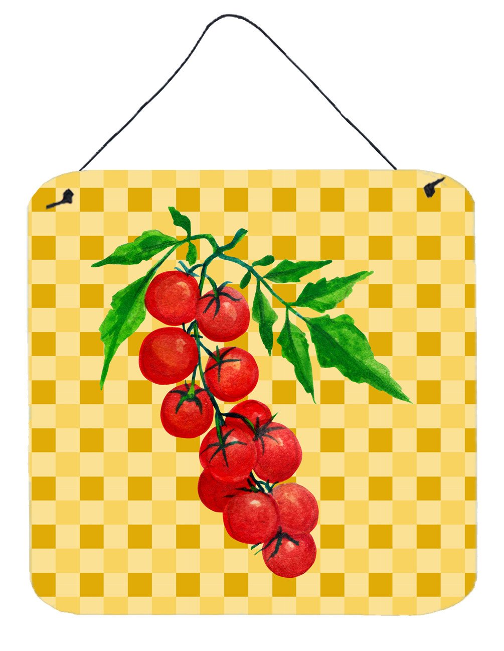 Cherry Tomato on Basketweave Wall or Door Hanging Prints BB7194DS66 by Caroline's Treasures