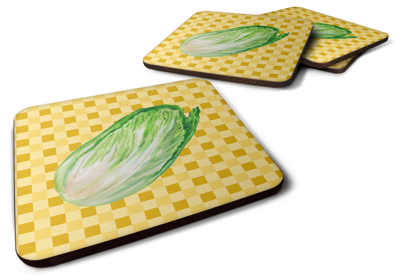 Chinese Cabbage on Basketweave Foam Coaster Set of 4 BB7196FC - the-store.com