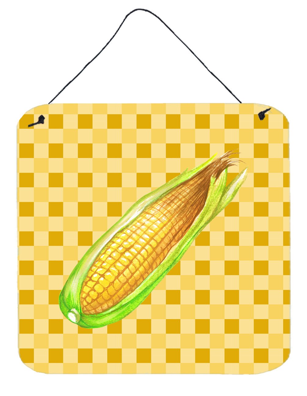 Corn on Basketweave Wall or Door Hanging Prints BB7198DS66 by Caroline&#39;s Treasures