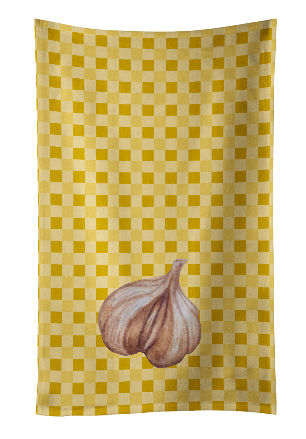 Garlic on Basketweave Kitchen Towel BB7202KTWL - the-store.com