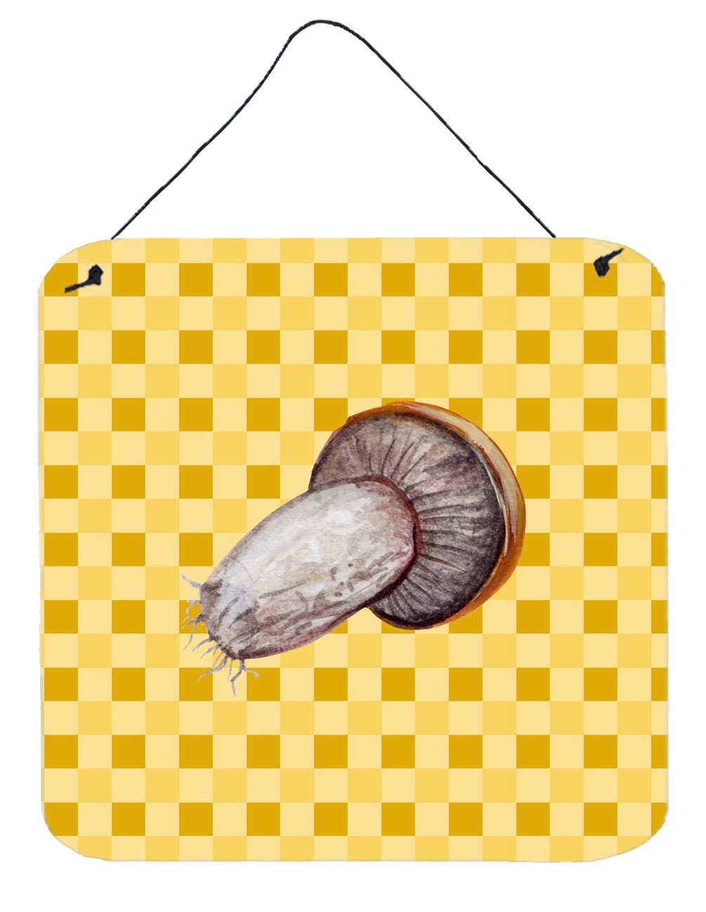 Rotkappe Mushroom on Basketweave Wall or Door Hanging Prints BB7212DS66 by Caroline's Treasures