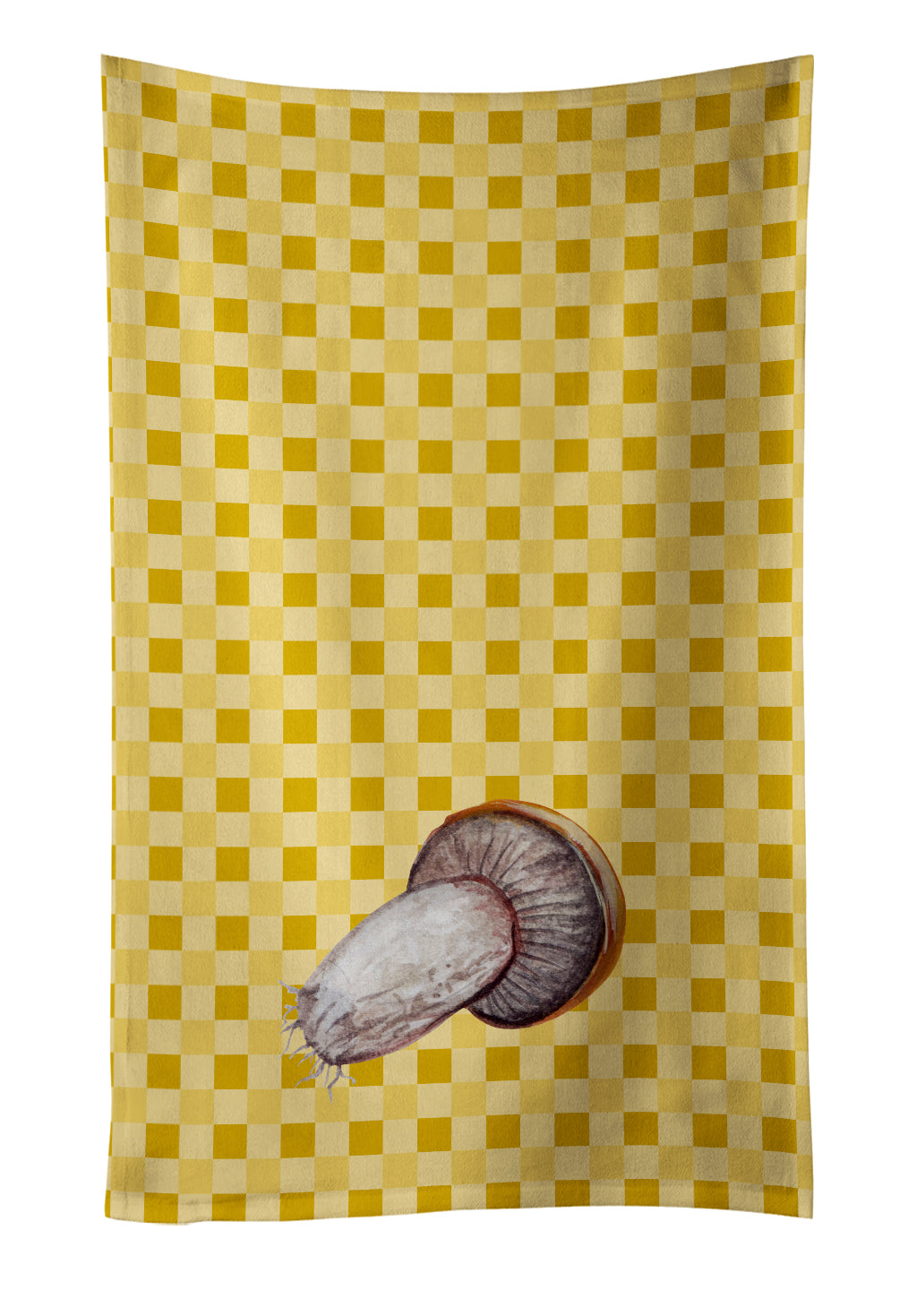 Rotkappe Mushroom on Basketweave Kitchen Towel BB7212KTWL - the-store.com