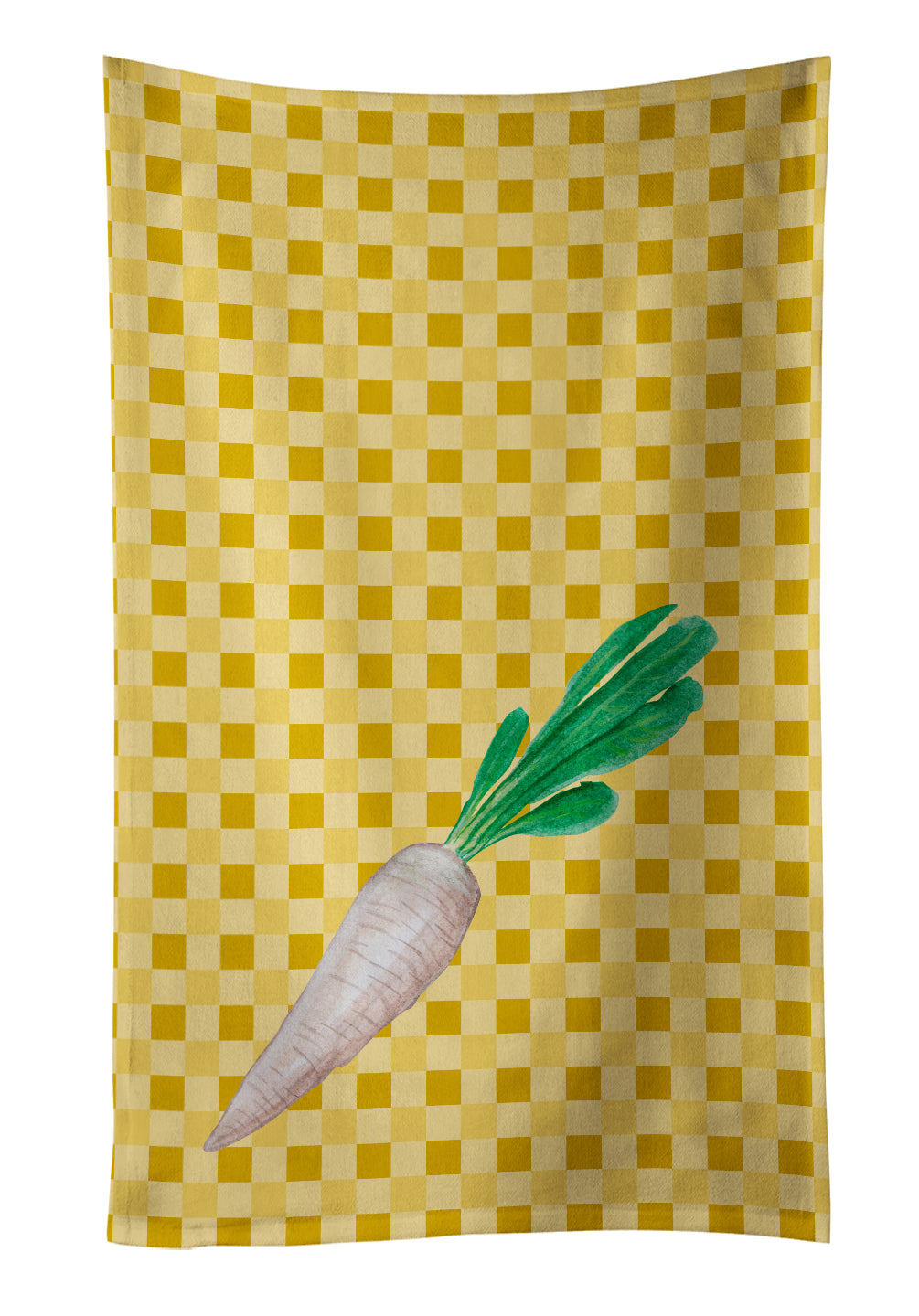 White Radish on Basketweave Kitchen Towel BB7216KTWL - the-store.com