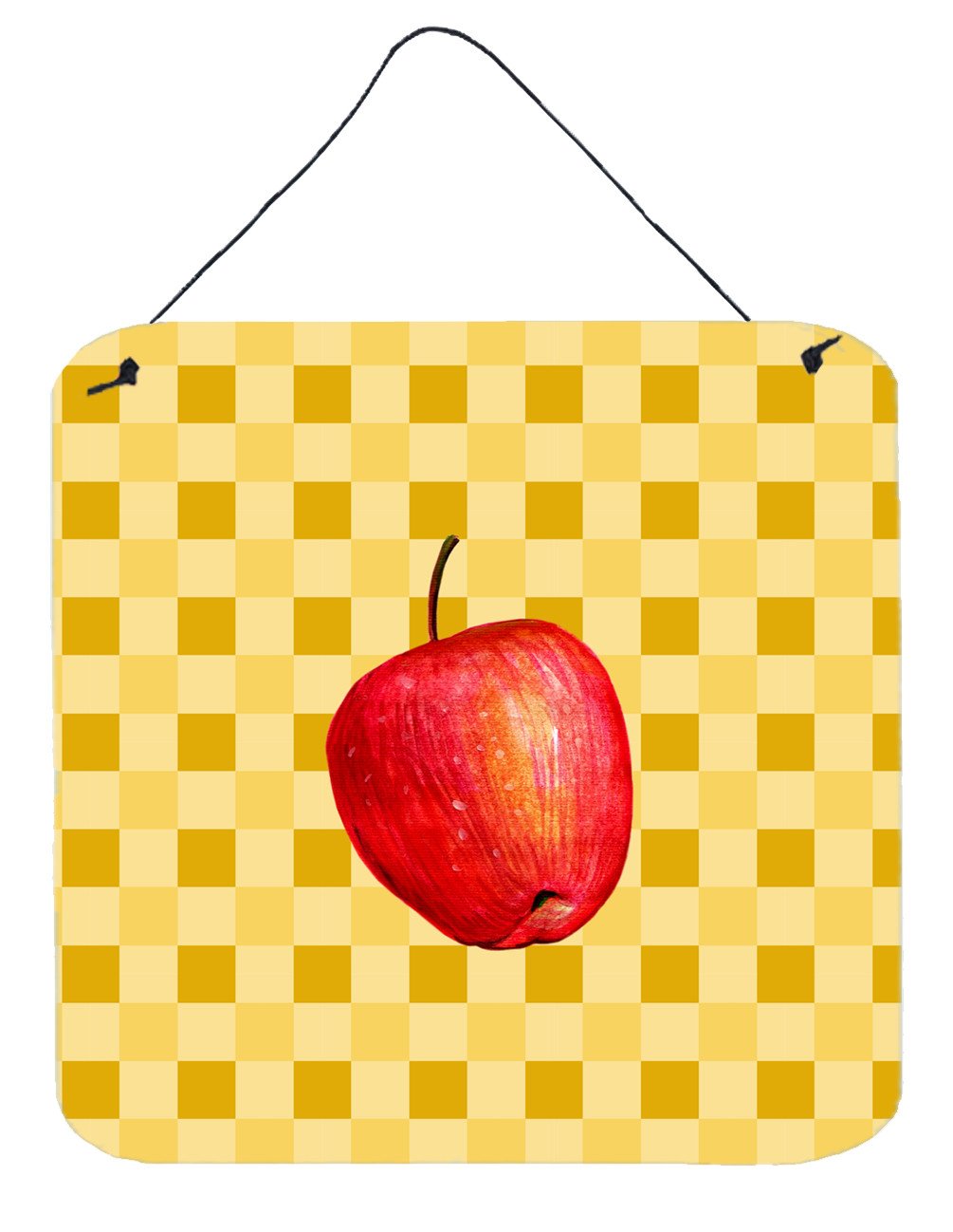 Whole Apple on Basketweave Wall or Door Hanging Prints BB7217DS66 by Caroline&#39;s Treasures