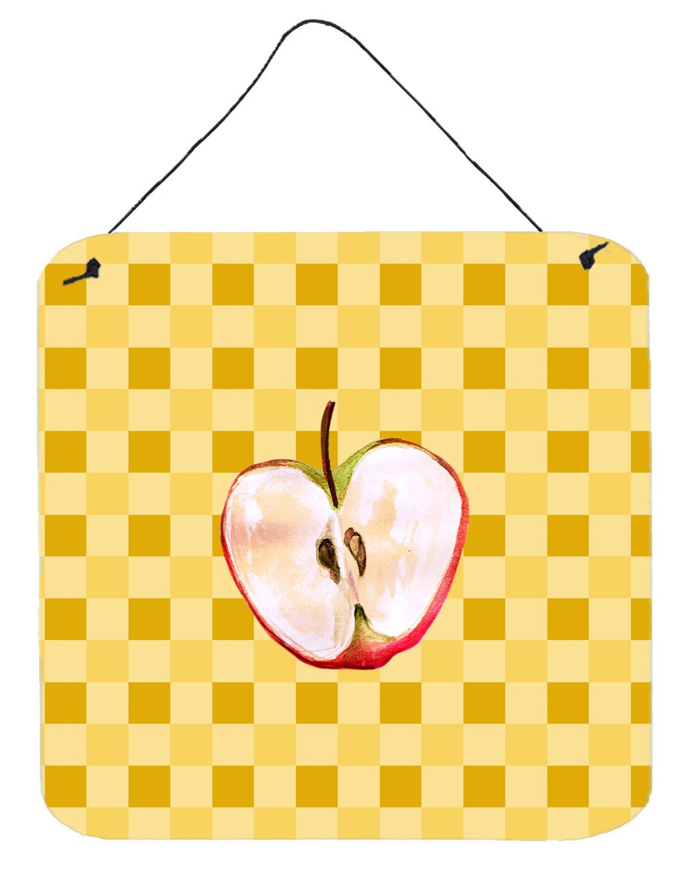 Half Apple on Basketweave Wall or Door Hanging Prints BB7218DS66 by Caroline&#39;s Treasures