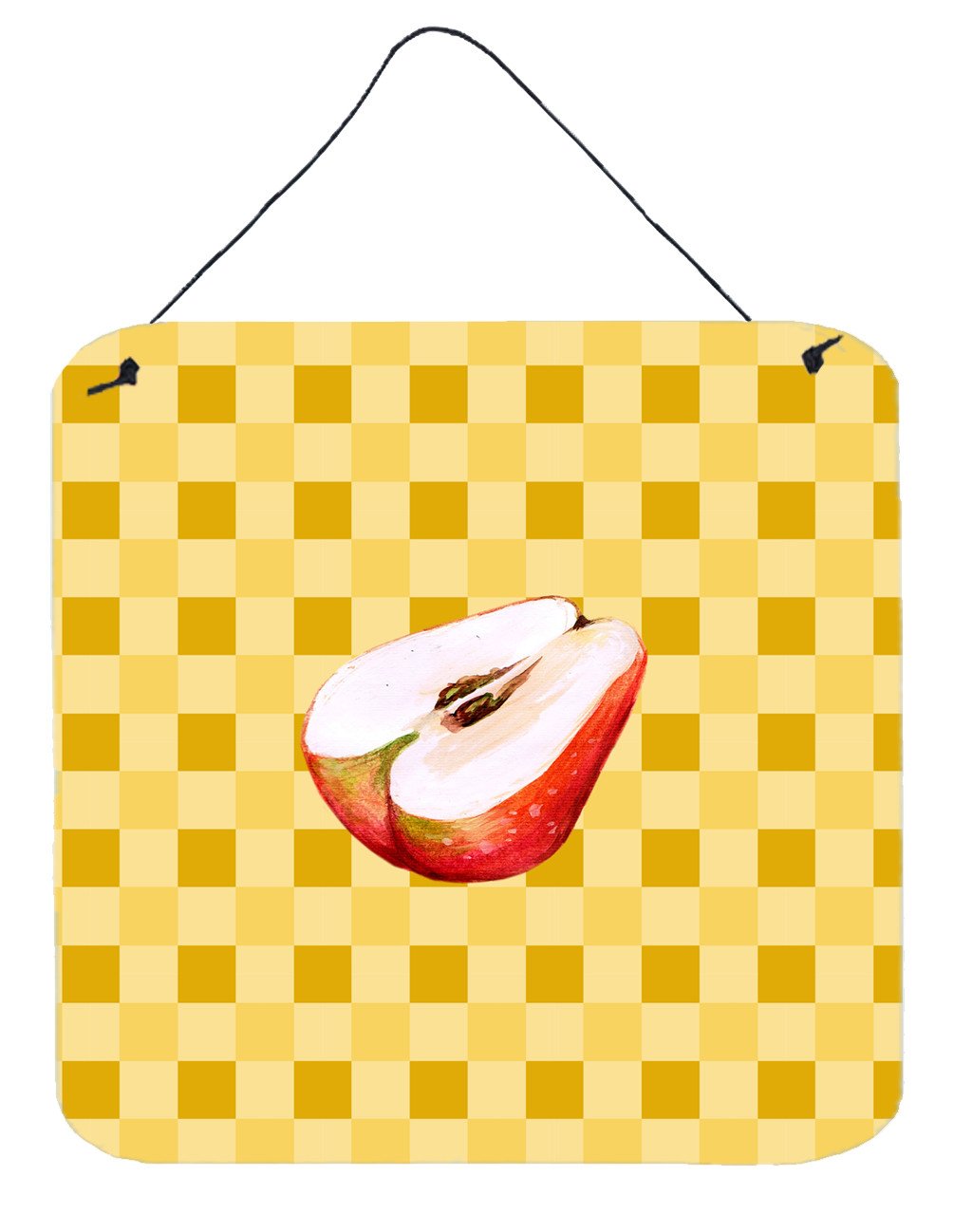 Sliced Apple on Basketweave Wall or Door Hanging Prints BB7219DS66 by Caroline&#39;s Treasures