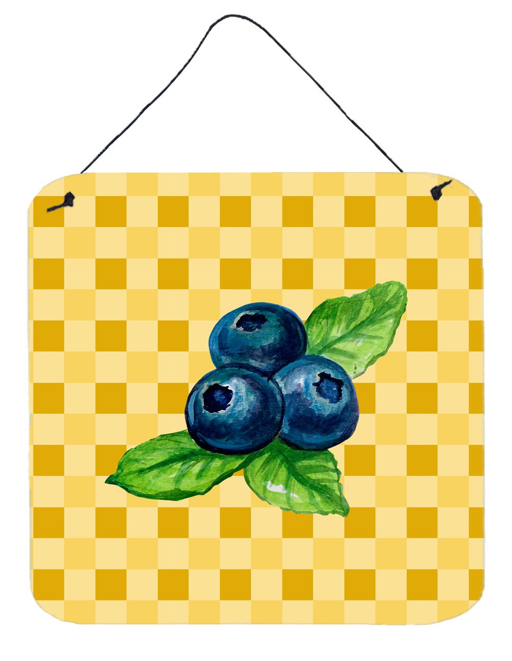Blueberries on Basketweave Wall or Door Hanging Prints BB7223DS66 by Caroline&#39;s Treasures
