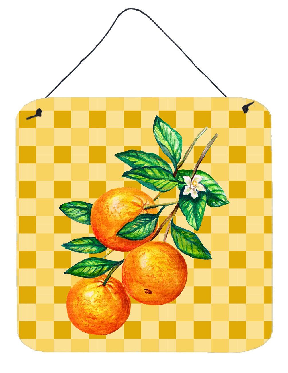 Oranges on Branch on Basketweave Wall or Door Hanging Prints BB7238DS66 by Caroline's Treasures
